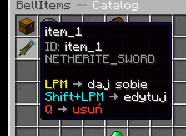 Tooltip katalogu