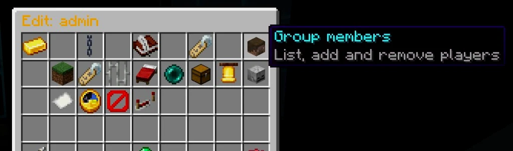 Edycja grupy admin